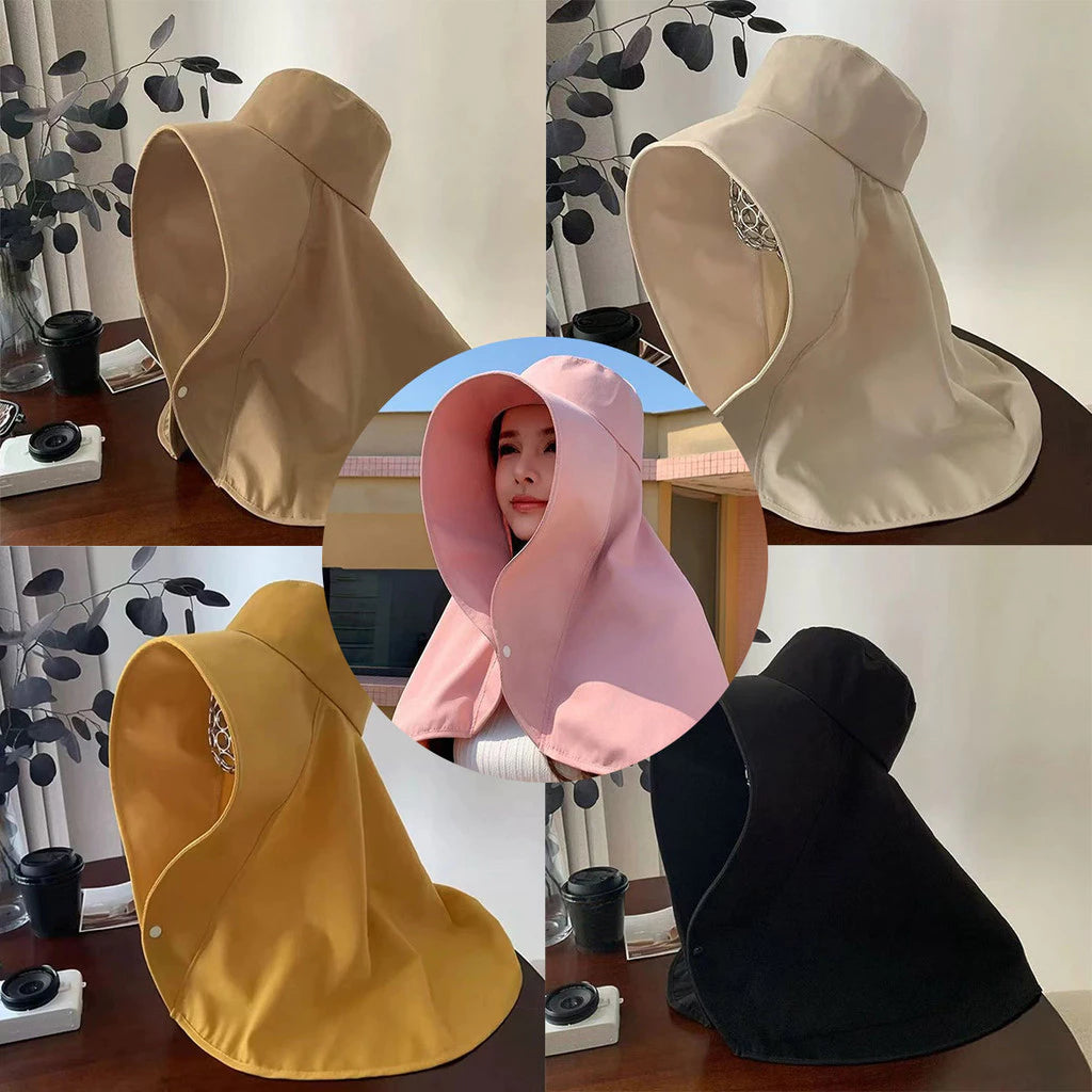 Wide Brim Shawl Hat Sun Protection