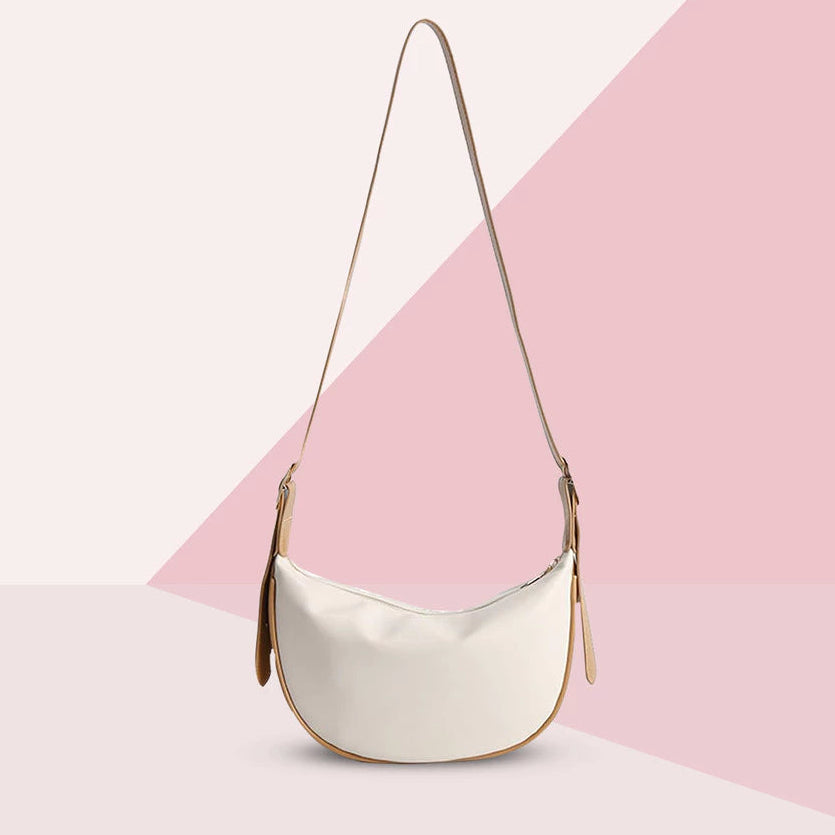Leather Dumpling Shoulder Crossbody Bag