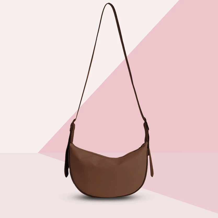 Leather Dumpling Shoulder Crossbody Bag