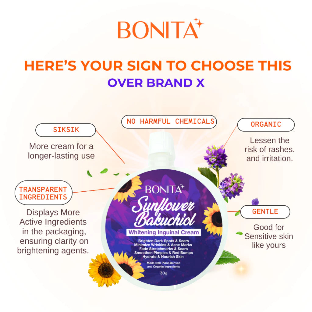 BONITA Sunflower Bakuchiol Whitening Inguinal Cream 30g