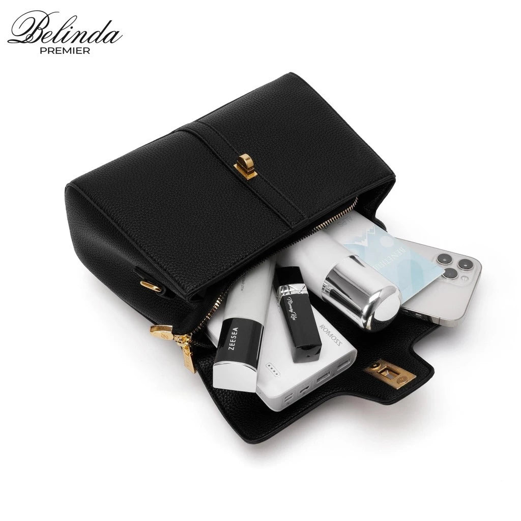 Prestige Classic Structured Top-Handle Bag