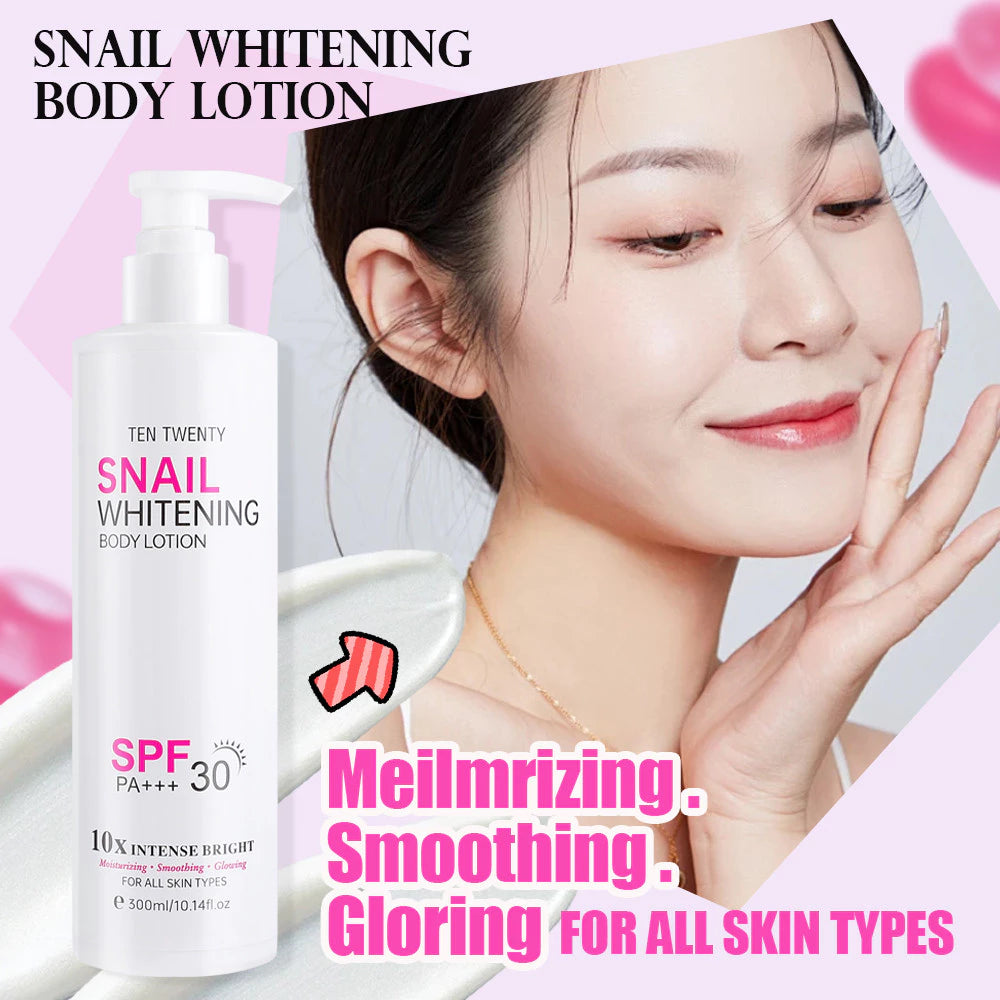 TEN TWENTY Snail Whitening 10X Intense Bright Beauty Lotion with Spf 30 PA+++