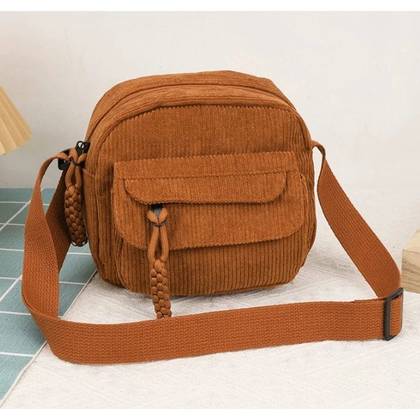 Corduroy Crossbody Bag