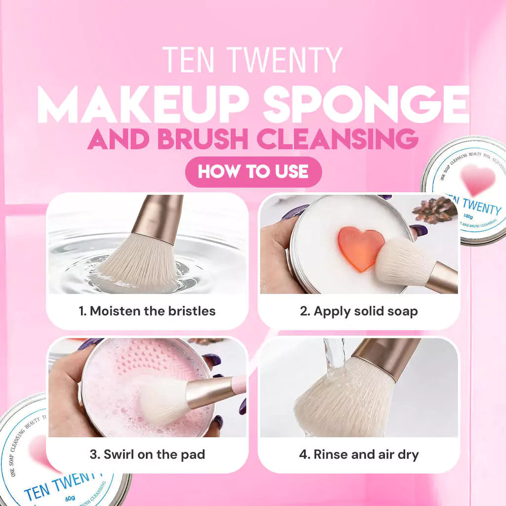 TEN TWENTY Make Up Sponge and Brush Cleaner