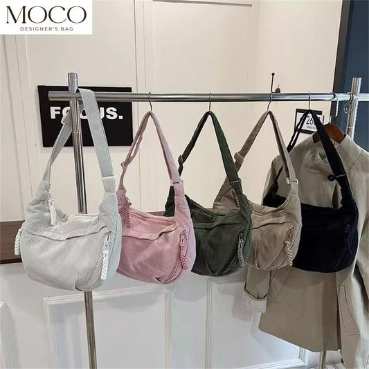 Korean Style Corduroy 2 Way Sling Bag