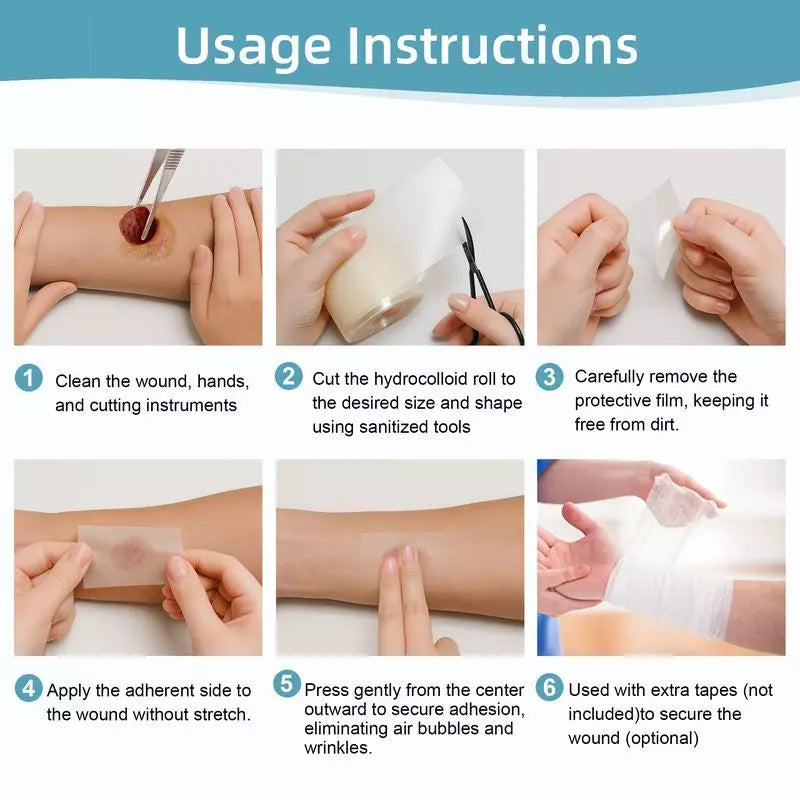 Hydrocolloid Patch Bandages Roll – For Acne, Pimples & Scar Care