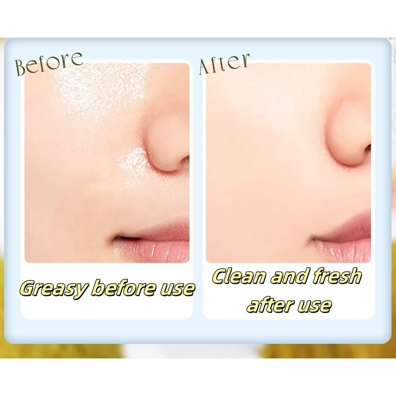 100 Sheets Face Oil Blotting Paper with Mirror and Puff
