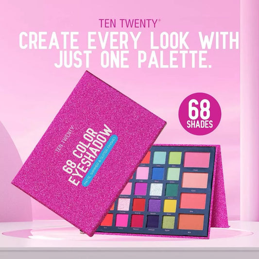 TEN TWENTY 68 Color Eyeshadow Palette