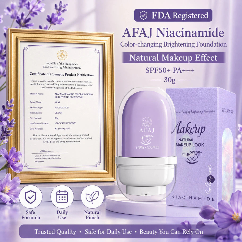 AFAJ Niacinamide Color Changing Foundation SPF50+ PA+++