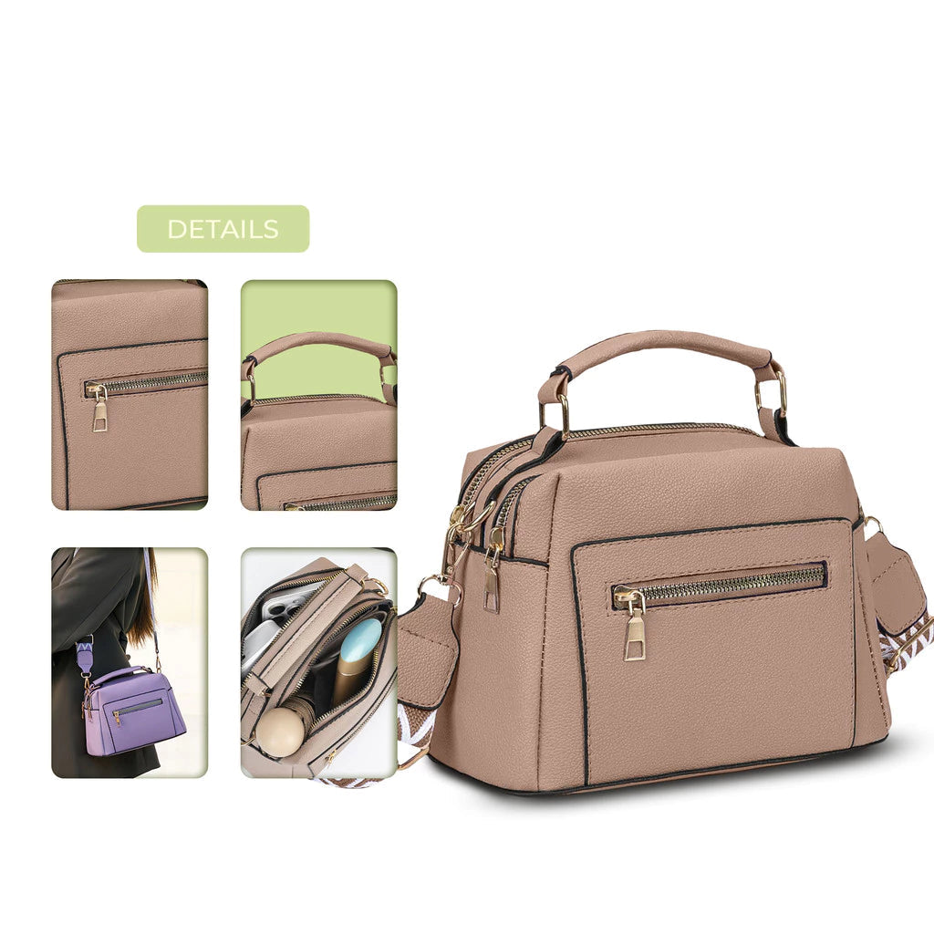 Wide-Strap Premium Sling Bag