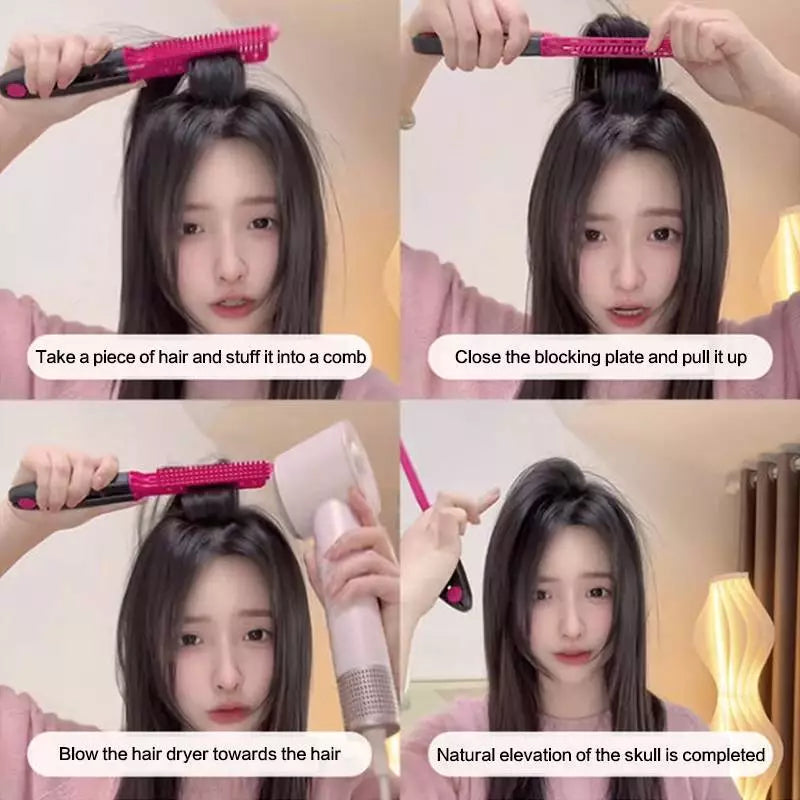 V-shaped Hair Straightening Clamp Combs