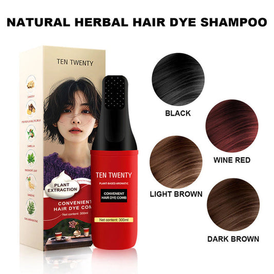 TEN TWENTY Plant-Based Aromatic convenient Hair Dye Comb