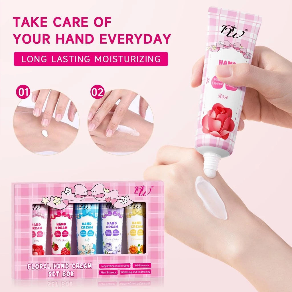 DW 5in1 Floral Moisturizing Hand Cream Set