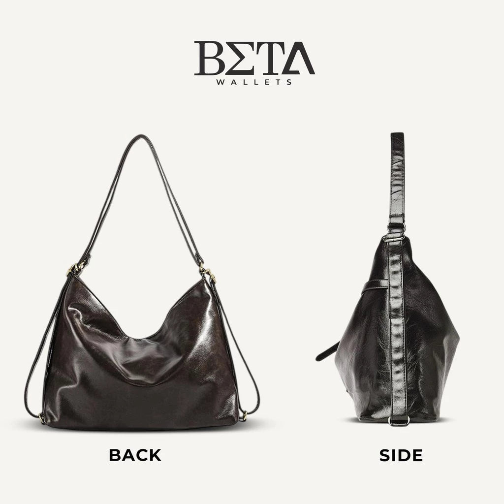 Leather Belt Motif 2-way Shoulder Bag