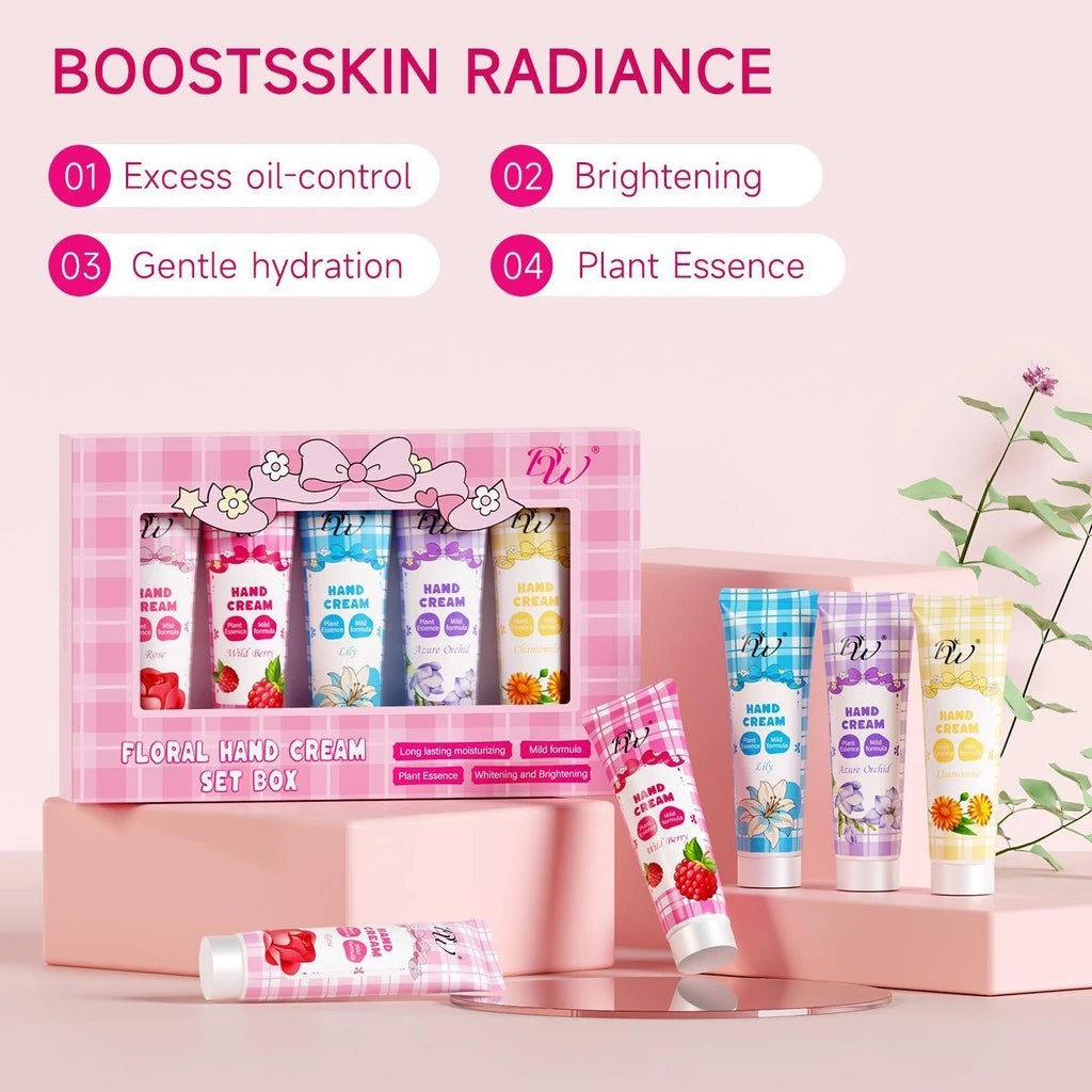 DW 5in1 Floral Moisturizing Hand Cream Set