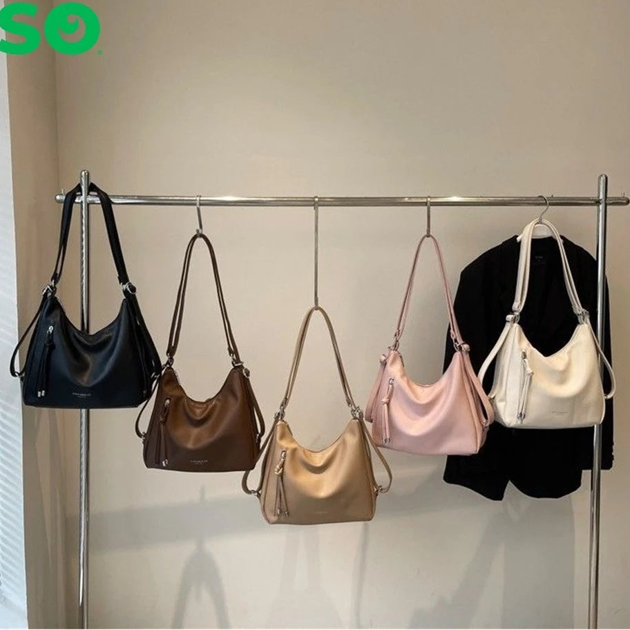 3-Way Leather Bag (Shoulder | Backpack | Crossbody)