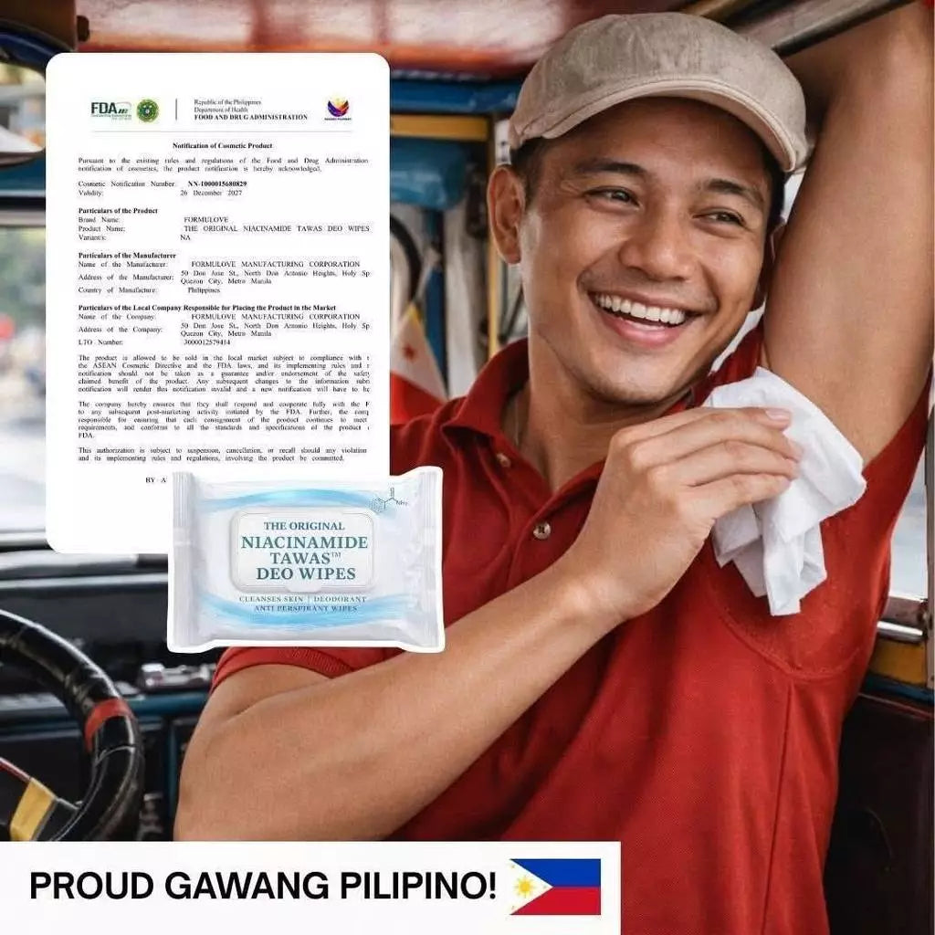 The Original Niacinamide Tawas Deo Wipes
