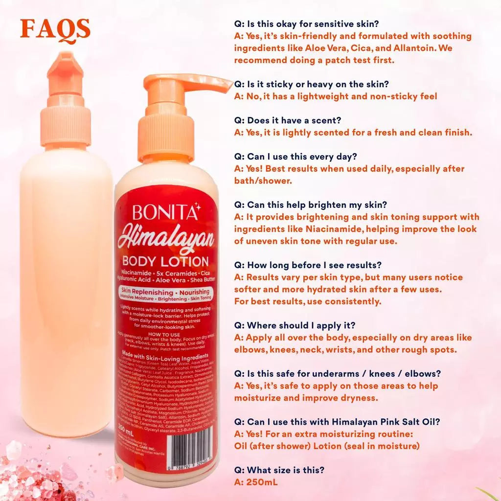 BONITA Himalayan Moisturizing Body Lotion 250ml